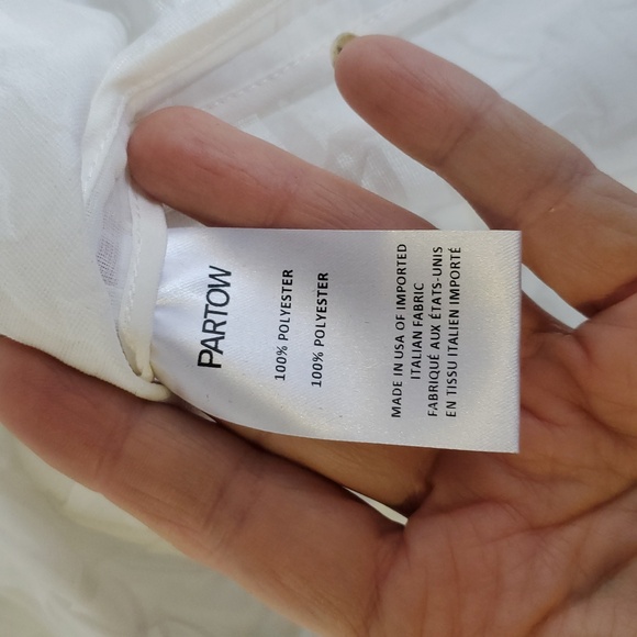 Sz 0 and 8 NWT $1595 Partow Boxy textured Semisheer top